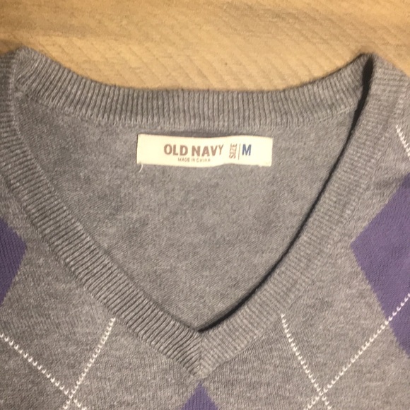 Old Navy - Argyle Sweat Shirt - Picture 2 of 2